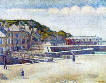 ジョルジュ・スーラ Painting - ポート アン ベッサンの港と岸壁 1888